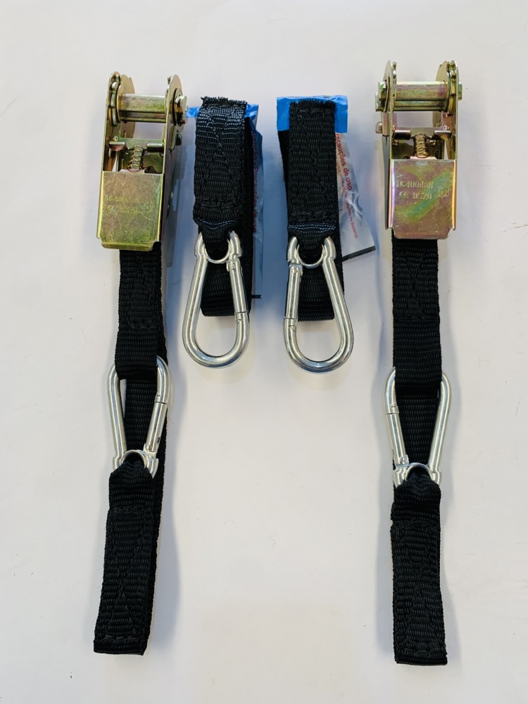 Kit Amarração de Motos com Mosquetão 25mm