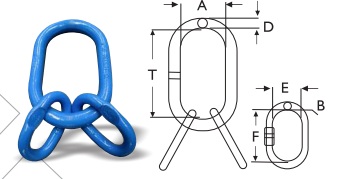 Anel de Sustentação c/02 Sub - Elos Aço Alloy Grau 10