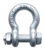 Manilha Curva MCA-PC Pino alloy com porca e cupilha